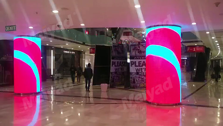 Meiyad Flexible LED Display in India Shopping Center