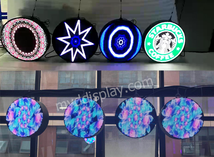 Circular LED Screen for Logo