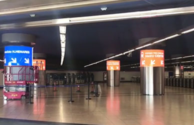 Spain Metro Station P5 Cylindrical LED Display