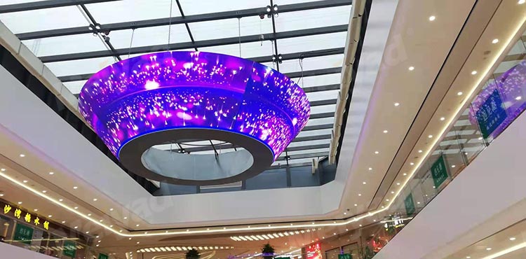Customized P5 Creative LED Display in Guangzhou Shopping Mall