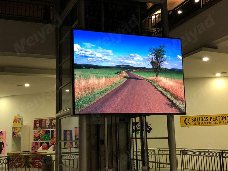 Meiyad P3 indoor led screen in South America shopping mall