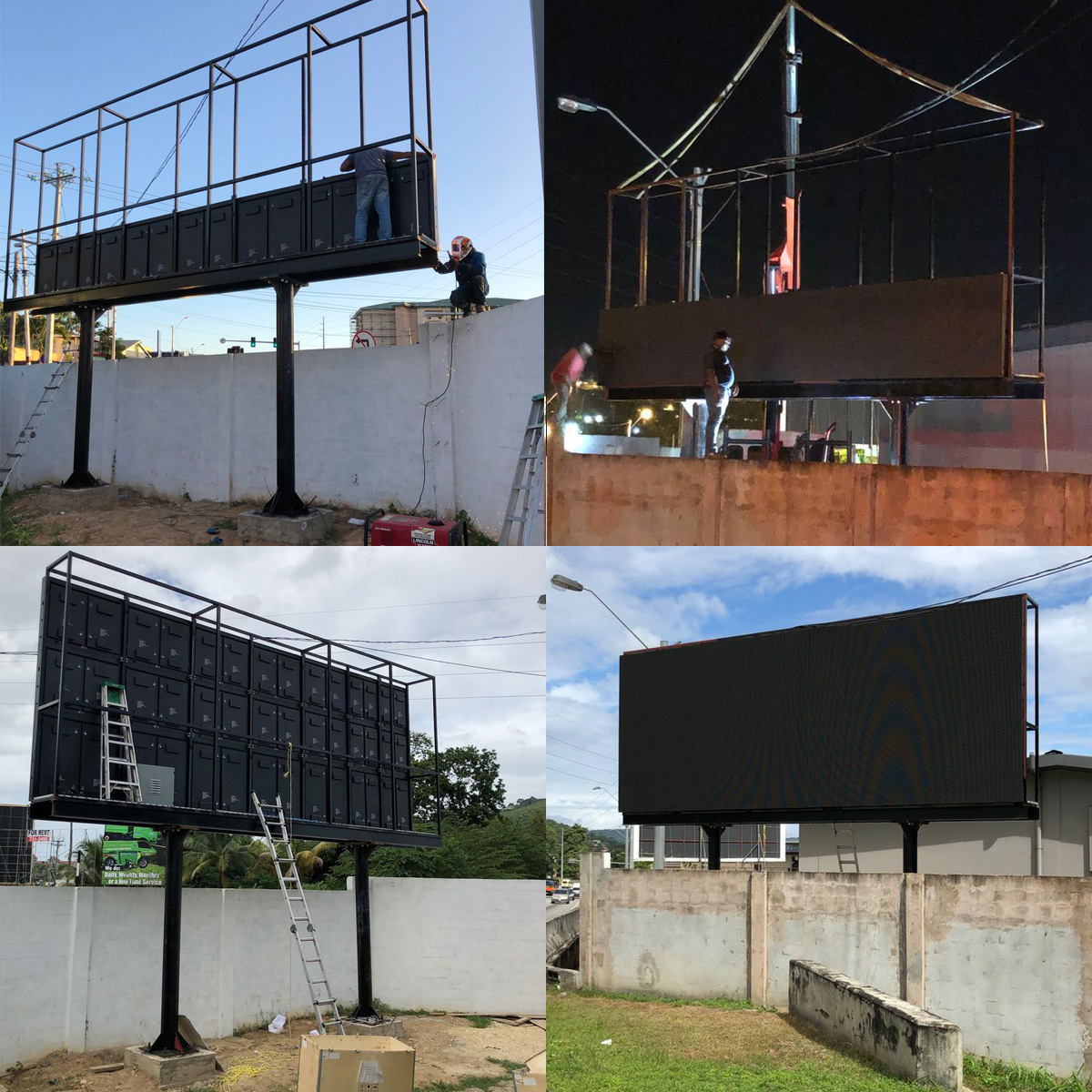 how to install outdoor led screen?