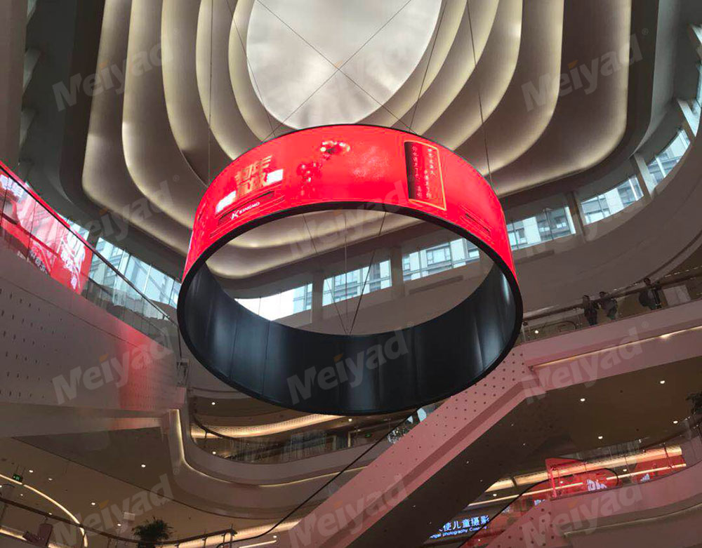 P4 Flexible LED Display in HK Shopping Mall