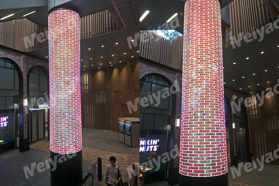 Cylindrical P2.5 Flexible LED Screen