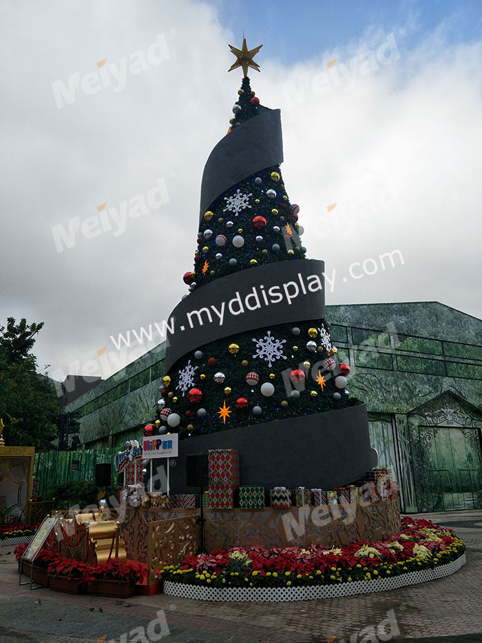 Hong Kong Ocean Park P4 Outdoor LED Christmas Tree Flexible LED Display