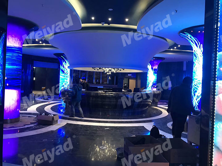  P4 Indoor Flexible LED Display Used in Emperor KTV