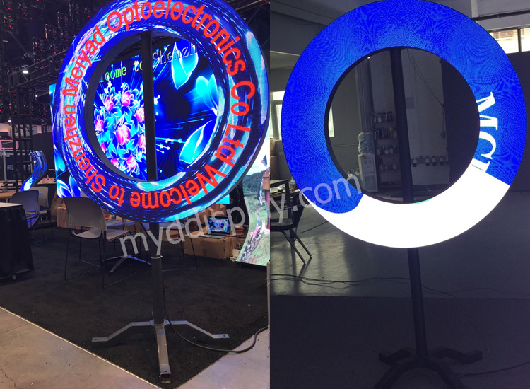 Circular LED Screen Consists of Sector LED Screen