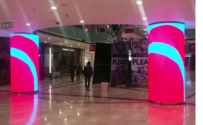 India Shopping Center P4 Cylindrical LED Screen