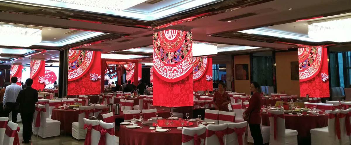 Suzhou Hotel P4 Indoor LED Cube Display