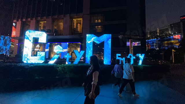Meiyad Customized P5 Outdoor Letter Logo LED Sign in Guangzhou