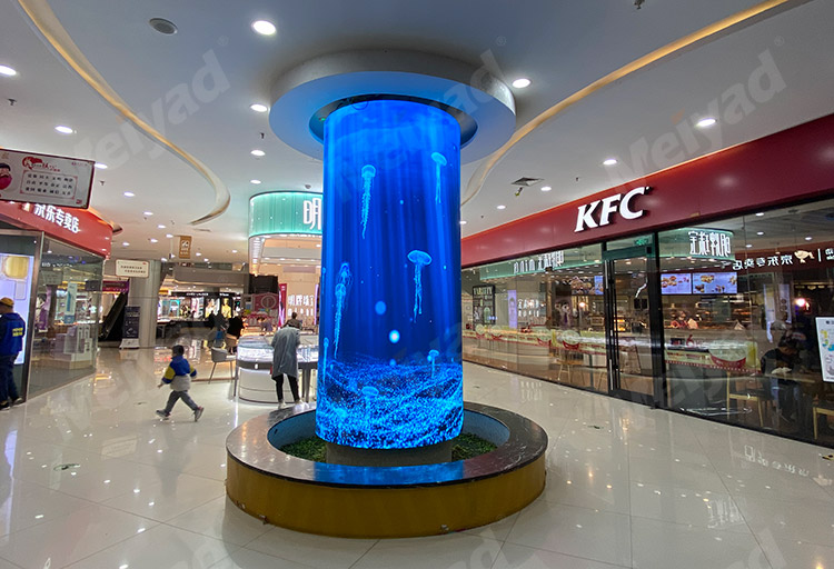 P1.875 cylindrical led display in Zhejiang