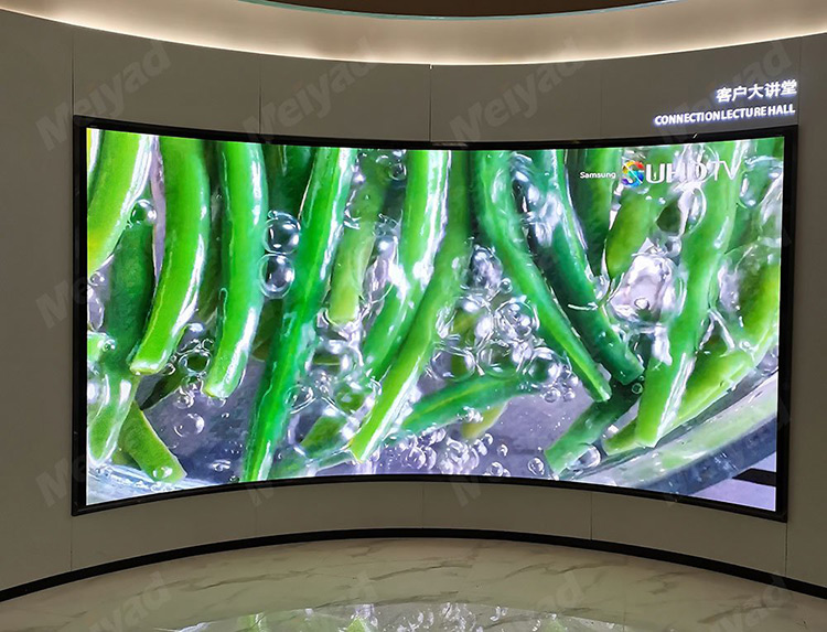 P1.875 flexible curved led wall W 3840mm * H 1920mm