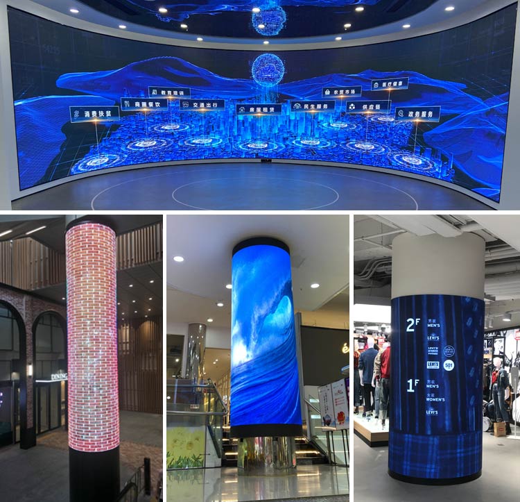 Flexible led store display panels