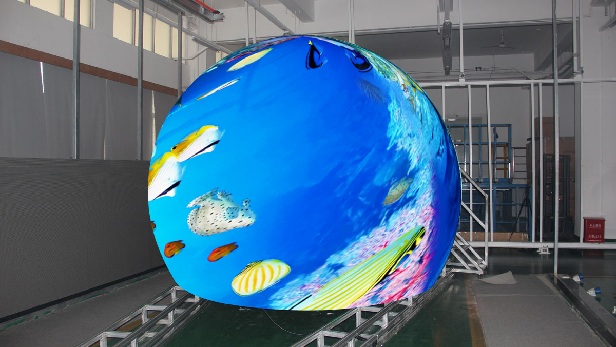 spherical led display screen led ball