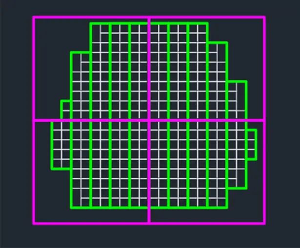 How to calculate the sending card for the irregular structure of the conventional led modules