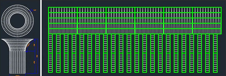 How to calculate the receiving card for the trumpet-shaped led screen?