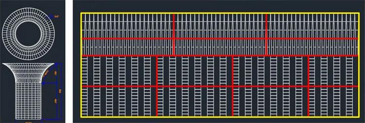 How to calculate the sending card for the trumpet-shaped customized led display?