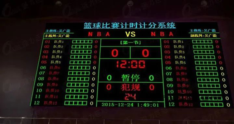 Timing score led screen