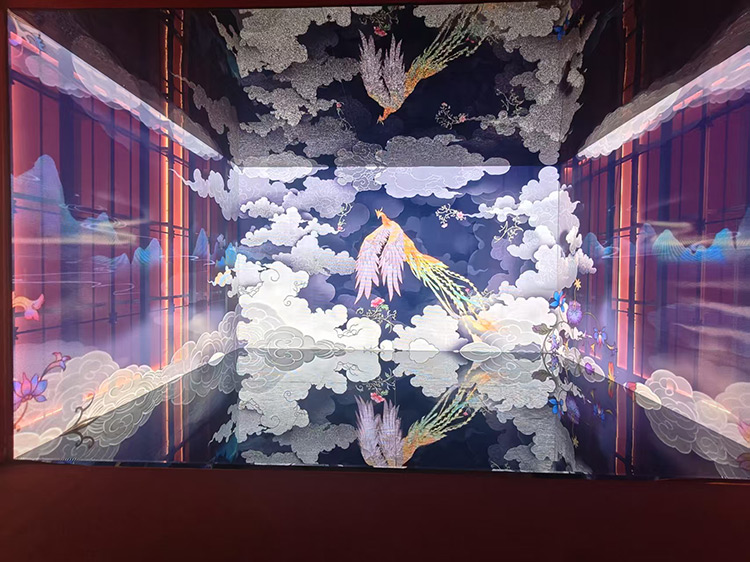 P3.91–P7.82 transparent LED screen 14m*3.5m