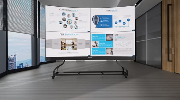 application of COB Curved All-in-one LED Screen-Enterprise exhibition hall 6 application of COB Curved All-in-one LED Screen-Enterprise exhibition hall.jpg