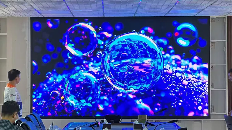Cambodia Conference Room P1.25 COB LED Display 3.6m*2.025m