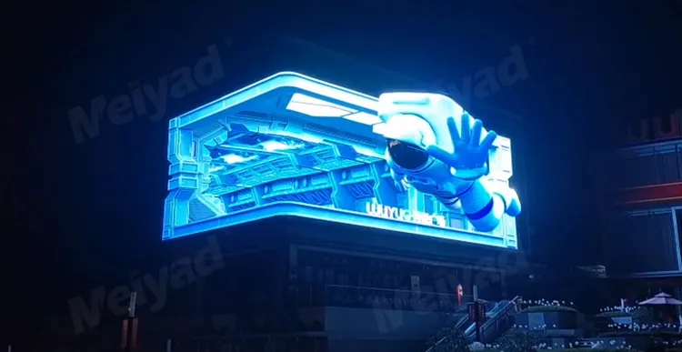 Yichang P8 3d outdoor advertising led display screen 380sqm