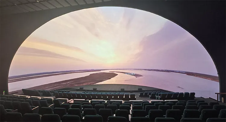 Sound transparency is the core technology of dome screens, solving on-site echo issues.