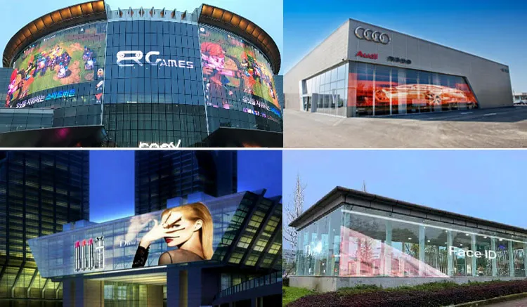 Applications of Meiyad transparent film led screen