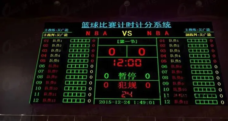 LED Display for Timing and Scoring