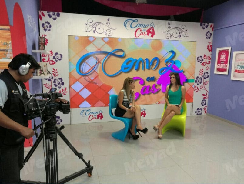 P4 Indoor LED Wall in Peru TV Station