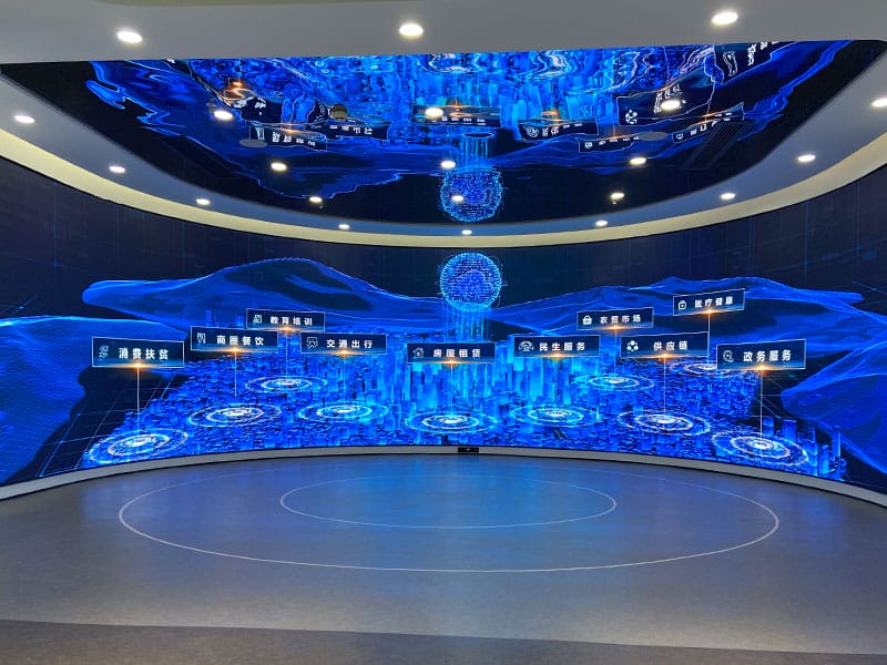 Shenzhen Bank P1.5625 HD Arc LED Display With Flexible Module