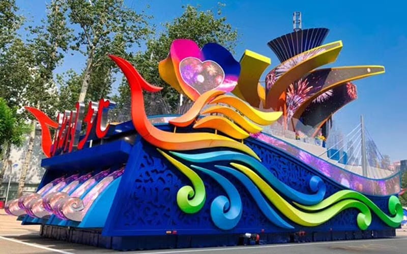 Customized P3 Outdoor Flexible LED Display 80sqm