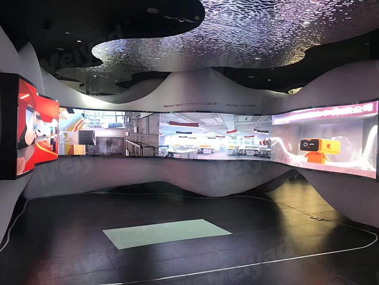 HD P1.5625 Curved Flexible LED Display Used in Shenyang