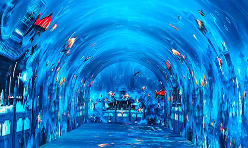 Immersive tunnel led screens